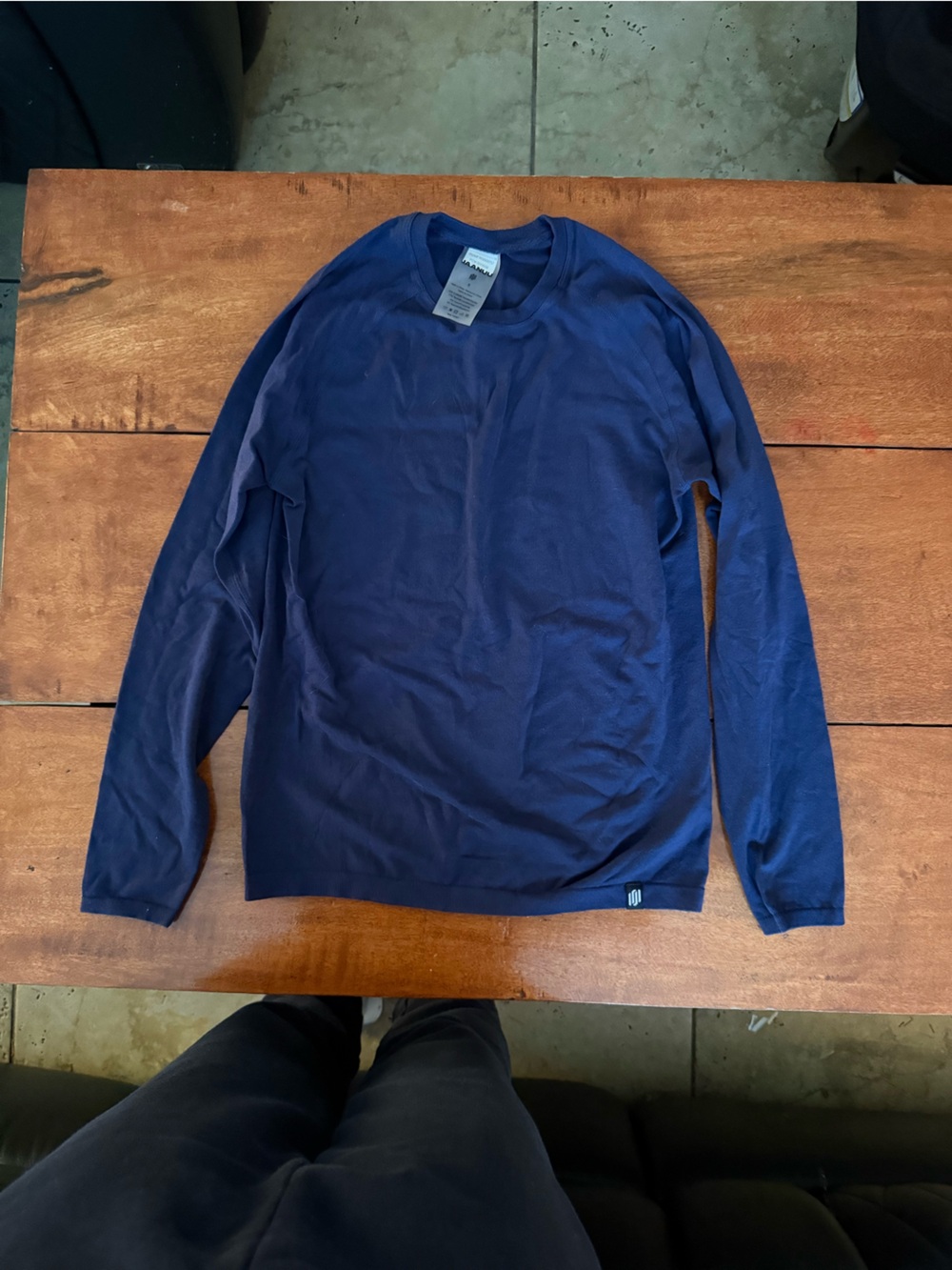Jaanuu Long Sleeve underscrub top shirt midnight Blue react outlast